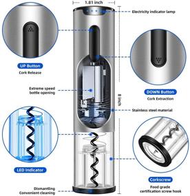 img 4 attached to PFCKE Stainless Rechargeable Corkscrew Gatherings