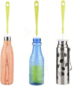 img 1 attached to 🧼 ALINK 16” Long Bottle Brush Cleaner: An Ultimate Solution for Washing Wine, Beer, S’Well, Decanter, Kombucha, Hydroflask, Thermos, Glass and Long Narrow Neck Sport Bottles