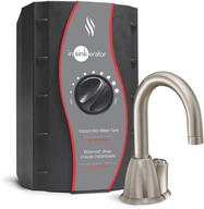 🚰 insinkerator h-hot100sn-ss instant hot water dispenser system, stainless steel tank, satin nickel, 1 logo