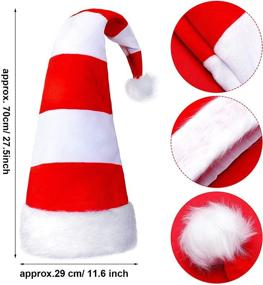 img 3 attached to 🎅 Christmas Costume Accessories: Party Supplies for Children's Festive Events with Pieces Striped Theme