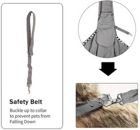 img 1 attached to Pamper Your Pet with the Ultimate Comfort: Reversible 🐾 Pet Carrier Sling - Ideal for Dogs, Cats, and Rabbits