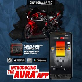 img 3 attached to 🚦 OPT7 Aura Pro Motorcycle LED Light Kit - Smart Brake, RGB Multi-Color Bike Underglow Neon Light with Bluetooth APP Control - Cruisers Motorcycle Under Glow Strips Switch, 10pc, IP67 Waterproof 12V - Compatible with iOS and Android