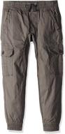👖 stylish southpole boys' little jogger pants: durable washed ripstop fabric with cargo pockets logo