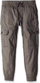 img 2 attached to 👖 Stylish Southpole Boys' Little Jogger Pants: Durable Washed Ripstop Fabric with Cargo Pockets