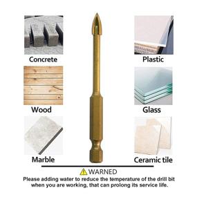 img 2 attached to 🔩 NORTOOLS 3-Piece Glass Shank Drill Set