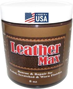 img 4 attached to Leather Max Large Project 8 fl oz Jar Refinish - Easy Instructions, Restore Any Material: Furniture, Jacket, Sofa, Car Seat - Bonded, Pleather, Genuine Leather - Dark Brown