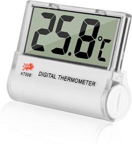 img 3 attached to 🌡️ JLENOVEG Non-Waterproof Digital Aquarium Thermometer for Fish Tank & Reptile Terrariums - Mini LCD Temperature Monitor