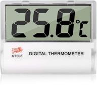 🌡️ jlenoveg non-waterproof digital aquarium thermometer for fish tank & reptile terrariums - mini lcd temperature monitor логотип