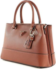 img 3 attached to GUESS Cordelia Luxury Satchel Natural Women's Handbags & Wallets