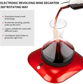 img 1 attached to 🍷 360° Rotation Wine Decanter & Electric Bottle Opener – The Ultimate Luxury Gift for Wine Lovers