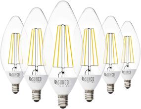 img 4 attached to 🔆 Enhance Your Space with Sunco Lighting's Candelabra Filament Decorative Industrial Electrical Products!