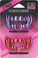 🏈 loudmouth 3d chrome beast: superior football mouth guard blister pack logo