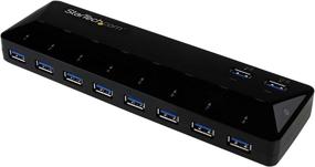 img 4 attached to Black USB 3.0 Hub with 10 Ports - 8 x USB-A + 2 x Fast Charge USB-A Ports - Multi Port Powered USB Hub with Charge & Sync Functionality (ST103008U2C)