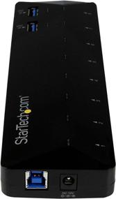 img 2 attached to Black USB 3.0 Hub with 10 Ports - 8 x USB-A + 2 x Fast Charge USB-A Ports - Multi Port Powered USB Hub with Charge & Sync Functionality (ST103008U2C)