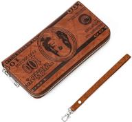 dollar leather wallet: elegant holder by ourbag – effortlessly stylish! logo