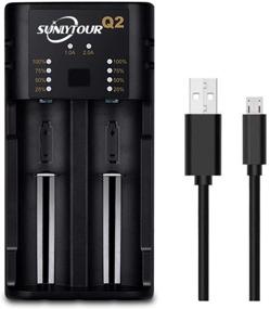 img 4 attached to 🔋 SUNLYTOUR 22650 20700 18650 Battery Charger: Dual USB Charger for Various Battery Types - NiMH, Ni-Cd & More!