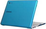 💼 stylish aqua ipearl mcover hard shell case for 11.6" samsung chromebook 2 xe503c12 / xe500c12 series laptop logo