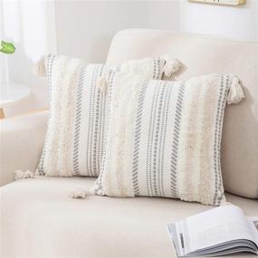 img 4 attached to DecorUhome Decorative Bedroom Neutral Cushion