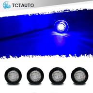 🌊 tctauto waterproof lights: premium ip68 submersible 12v blue thru hull lights for boats livewell baittank - pack of 4 логотип