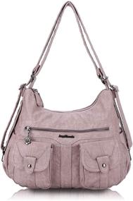 img 4 attached to Angel Barcelo Multifunctional Shoulder Crossbody Women's Handbags & Wallets in Hobo Bags