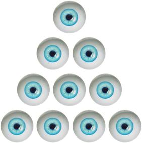 img 2 attached to 👀 50 Pairs of 6mm Glass Eyes for Art Dolls, Sculptures, Masks, Fursuits, Taxidermy, Jewelry Making - Flatback Option