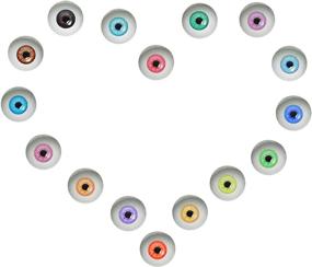 img 1 attached to 👀 50 Pairs of 6mm Glass Eyes for Art Dolls, Sculptures, Masks, Fursuits, Taxidermy, Jewelry Making - Flatback Option
