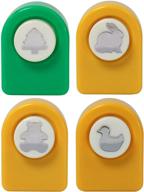 marvel education paper punch 4-pack: duck, rabbit, bear, and tree - whimsical shapes for crafters logo