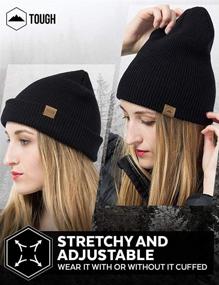 img 1 attached to Tough Headwear Ribbed Beanie Stretchy Outdoor Recreation and Climbing