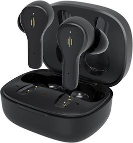 img 4 attached to ⚡ JIBEILA S18 True Wireless Earbuds Bluetooth 5.0 IPX7 Waterproof Stereo Earphones in-Ear Built-in Mic Headset 30H Playtime Touch Control with Charging Case Earphones for Sports - Black