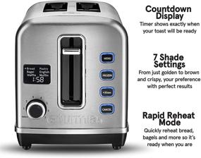 img 2 attached to 🍞 Gourmia GDT2650 Digital Stainless Steel Toaster: Versatile Multi-Function Kitchen Appliance