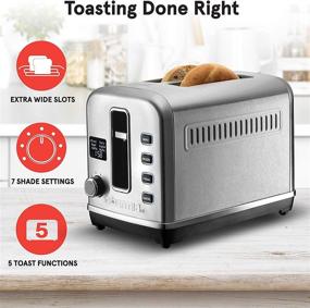 img 1 attached to 🍞 Gourmia GDT2650 Digital Stainless Steel Toaster: Versatile Multi-Function Kitchen Appliance