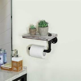 img 3 attached to 🚽 MyGift Whitewashed Design Toilet Wall Mount