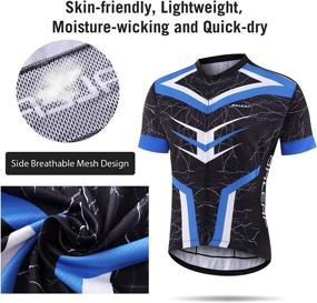 img 2 attached to 🚴 BALEAF Men's MTB Cycling Jersey Set: Stylish Bike Shirts for Summer Comfort - UPF50+ Protection included