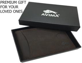 img 1 attached to 👝 AVIMA Handmade Bifold Wallet for Men: Enhanced Accessories for Wallets, Card Cases & Money Organizers