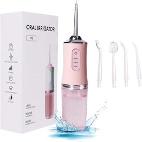 img 4 attached to 💦 Professional Cordless Electric Water Flosser - Portable and Waterproof with 220ml Water Tank, 3 Operating Modes for Effective Dental Cleaning
