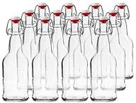 case of 12 - 16 oz. ez cap beer bottles - clear: premium solution for brewing enthusiasts! logo