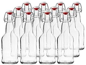 img 1 attached to CASE OF 12 - 16 oz. EZ Cap Beer Bottles - CLEAR: Premium Solution for Brewing Enthusiasts!