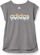 👚 футболка с коротким рукавом adidas girls active - детская одежда для девочек логотип