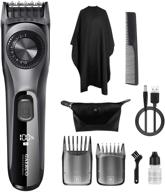 🧔 gaeruo all in 1 adjustable men's beard trimmer & hair clippers: cordless hair cutting kit with 38 length settings for home use - rechargeable, perfect for body hair, mustache, and more logo