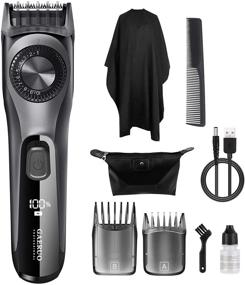 img 4 attached to 🧔 GAERUO All in 1 Adjustable Men's Beard Trimmer & Hair Clippers: Cordless Hair Cutting Kit with 38 Length Settings for Home Use - Rechargeable, Perfect for Body Hair, Mustache, and More