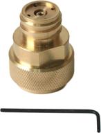 🌬️ sellution paintball co2 tank refill adapter c02 conversion - polished brass logo