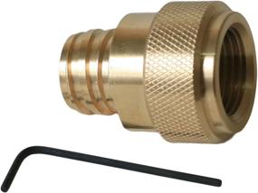 img 2 attached to 🌬️ Sellution Paintball CO2 Tank Refill Adapter C02 Conversion - Polished Brass