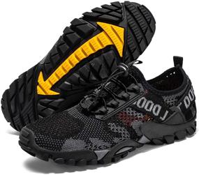 img 1 attached to SITAILE Barefoot Water Hiking Walking Shoes for Men