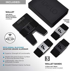 img 1 attached to 💼 FIDELO Minimalist Wallet for Men - RFID Blocking Men's Wallet/Card Holder/Money Organizer