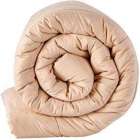 img 3 attached to 🛌 King Size Ivory Organic Merino Wool Comforter - Sleep & Beyond 102x90-Inch