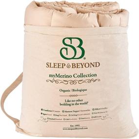 img 2 attached to 🛌 King Size Ivory Organic Merino Wool Comforter - Sleep & Beyond 102x90-Inch