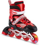 🛼 mosila inline skates for children – roller skates for girls and boys – easily adjustable, fits us kids size 3-5, 6-8 – expands as your child grows – light up front wheel and low friction wheels logo