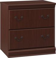 📁 bush furniture birmingham lateral file cabinet: harvest cherry elegance for organized office spaces logo