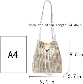 img 1 attached to Buddy Fashion Women's Handbags & Wallets with Drawstring Crossbody Shoulder Strap