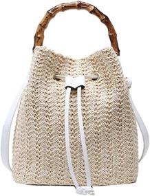 img 2 attached to Buddy Fashion Women's Handbags & Wallets with Drawstring Crossbody Shoulder Strap